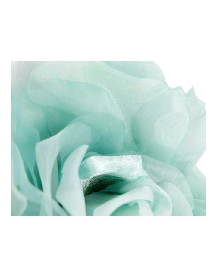 Fillies Collection large aqua silk flower fascinator S260AQ image 3