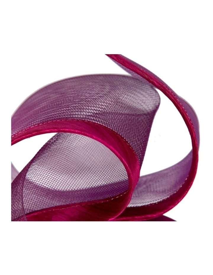 Sculptured magenta fascinator on headband by Fillies Collection S246MA image 3