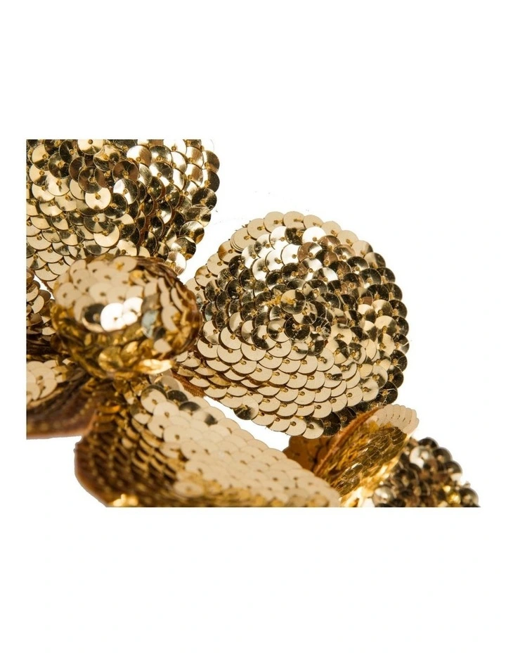 Max Alexander gold flower fascinator headband MA939G image 3