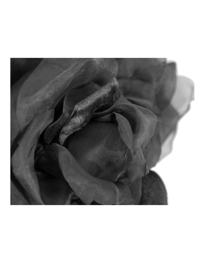 Fillies Collection large black silk flower fascinator S260B image 3