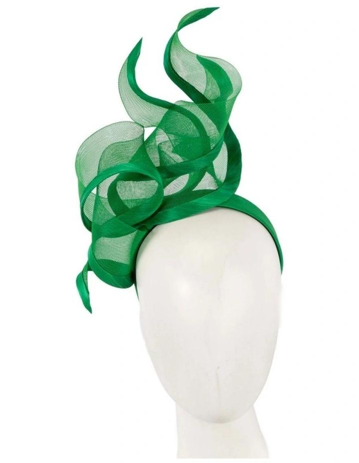 Bespoke green racing fascinator by Fillies Collection S253GR image 2