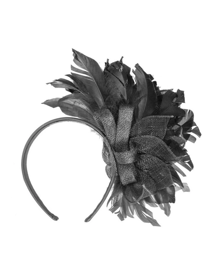 Max Alexander Black Feather Fascinator MA940B image 4