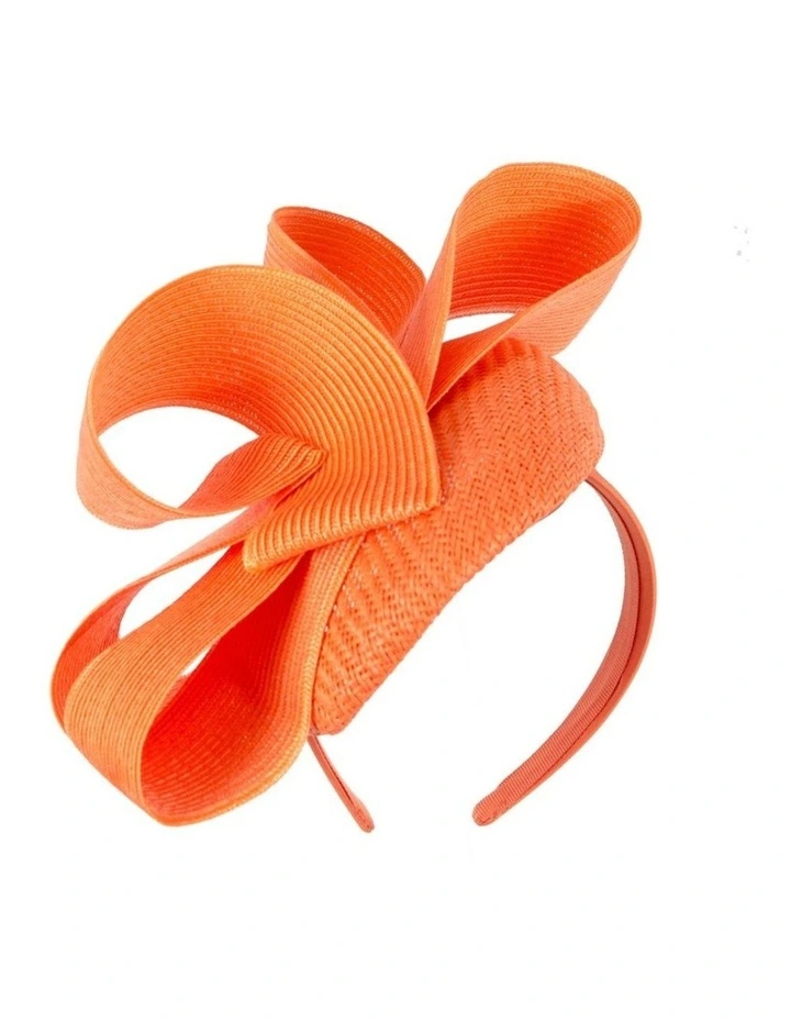 Orange pillbox fascinator by Fillies Collection S286 S286OR image 1