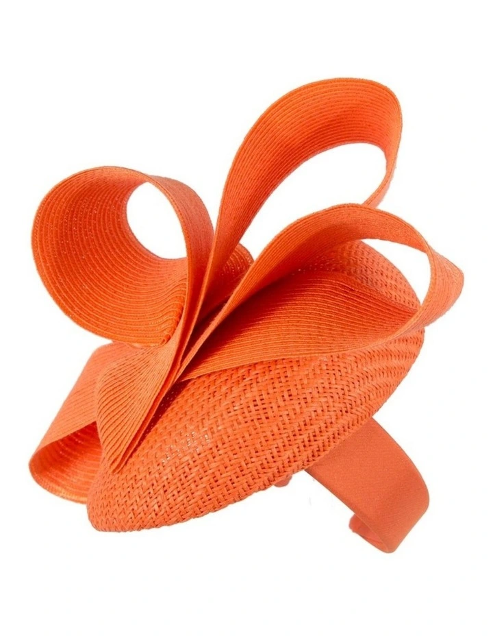 Orange pillbox fascinator by Fillies Collection S286 S286OR image 3