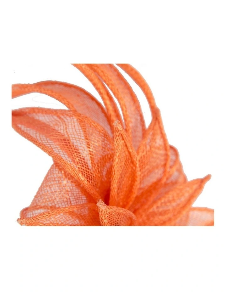 Max Alexander Orange Sinamay Flower Fascinator MA948OR image 3