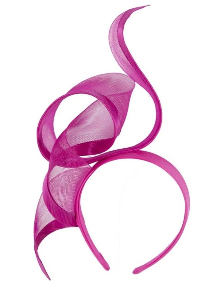 Fillies Collection sculptured fuchsia racing fascinator S246F image 1