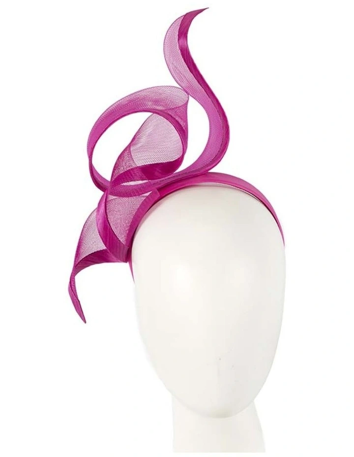 Fillies Collection sculptured fuchsia racing fascinator S246F image 2