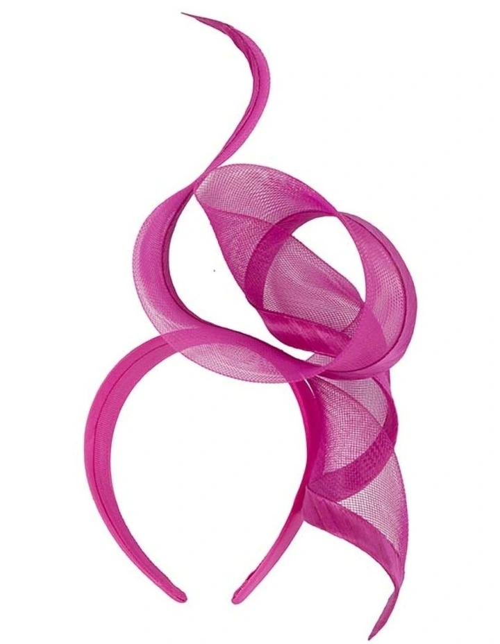 Fillies Collection sculptured fuchsia racing fascinator S246F image 4
