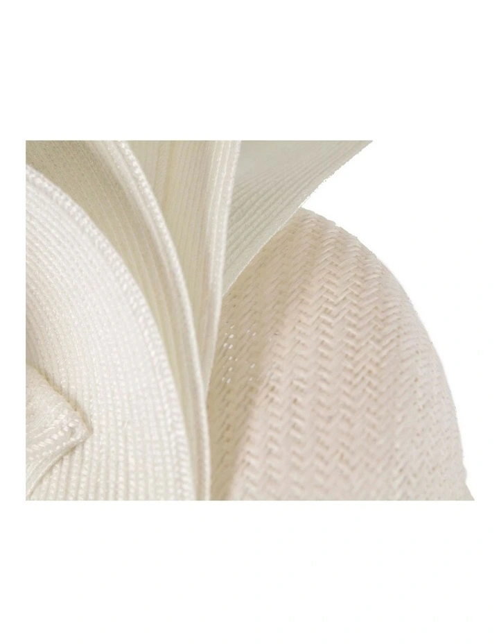 White pillbox fascinator by Fillies Collection S286 S286W image 5