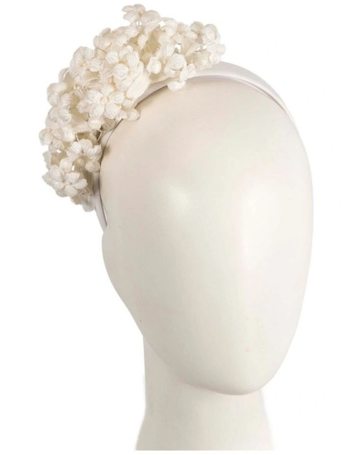 Max Alexander cream floral fascinator headband MA942C image 2