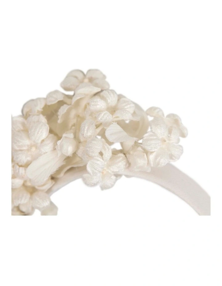 Max Alexander cream floral fascinator headband MA942C image 3