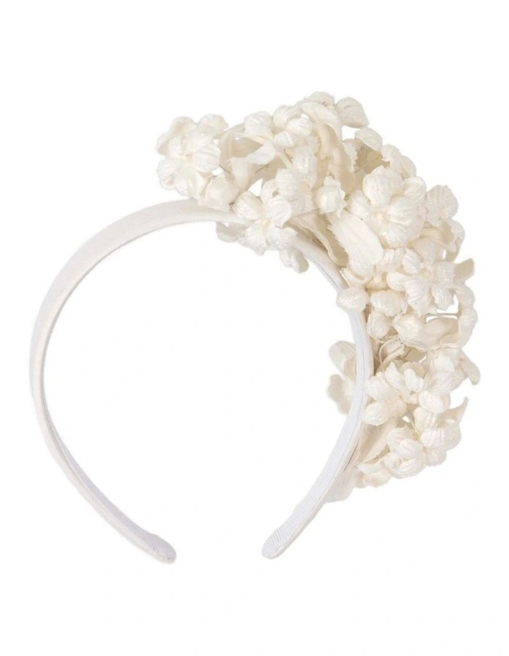 Max Alexander cream floral fascinator headband MA942C image 4