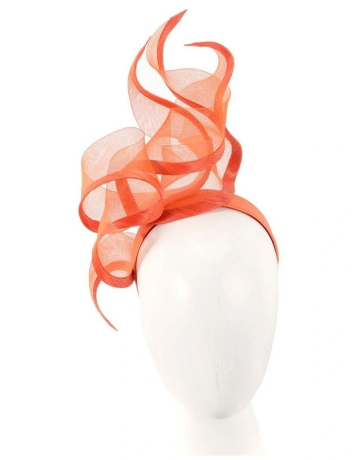 Bespoke orange racing fascinator by Fillies Collection S253OR image 2