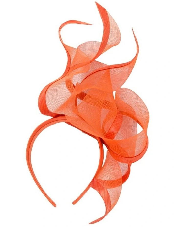 Bespoke orange racing fascinator by Fillies Collection S253OR image 4