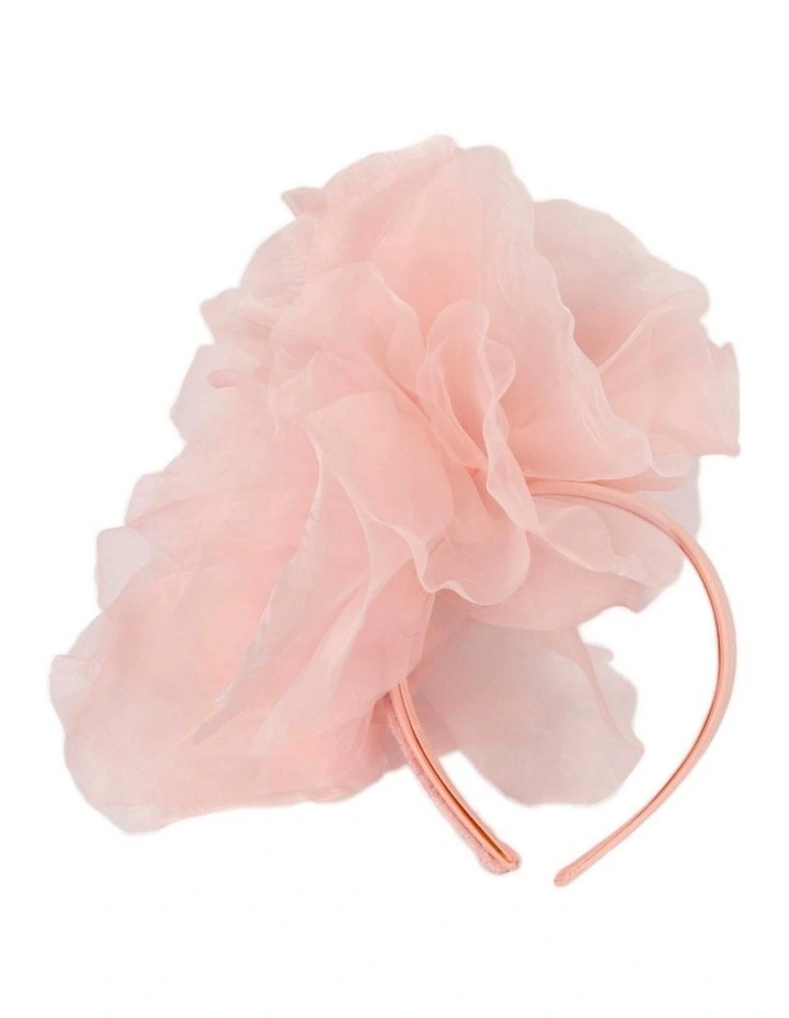 Fillies Collection Large Pink Silk Flower Fascinator S260PI image 4