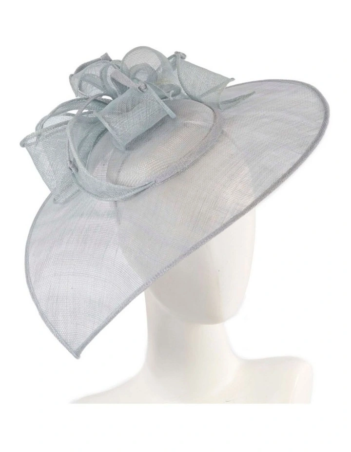Max Alexander light blue sinamay fascinator MA903LBL image 2