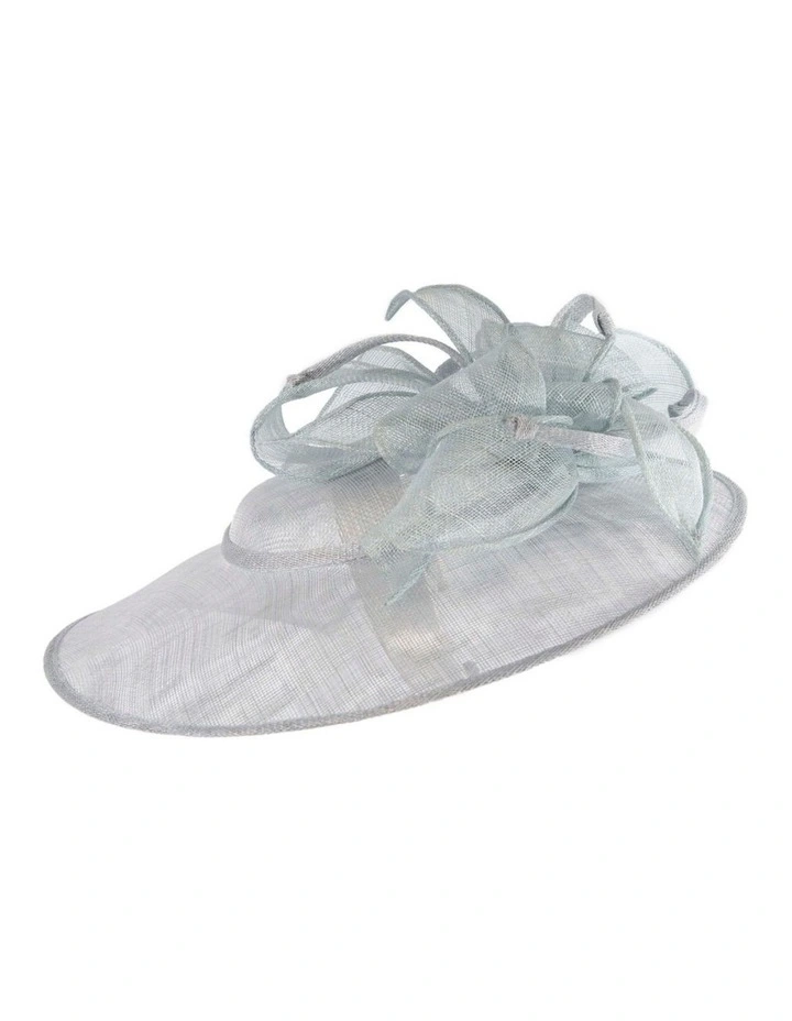 Max Alexander light blue sinamay fascinator MA903LBL image 3