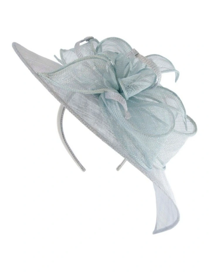 Max Alexander light blue sinamay fascinator MA903LBL image 6
