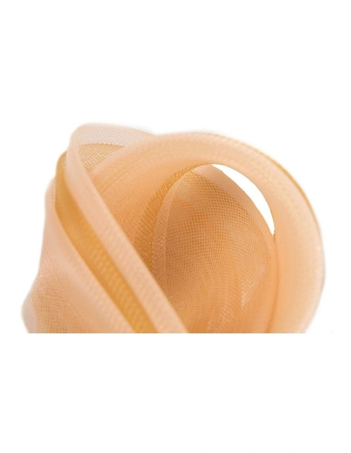 Fillies Collection nude crinoline bow fascinator S327NU image 3