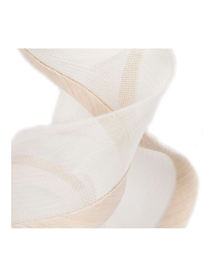 Bespoke cream racing fascinator by Fillies Collection S253C image 3