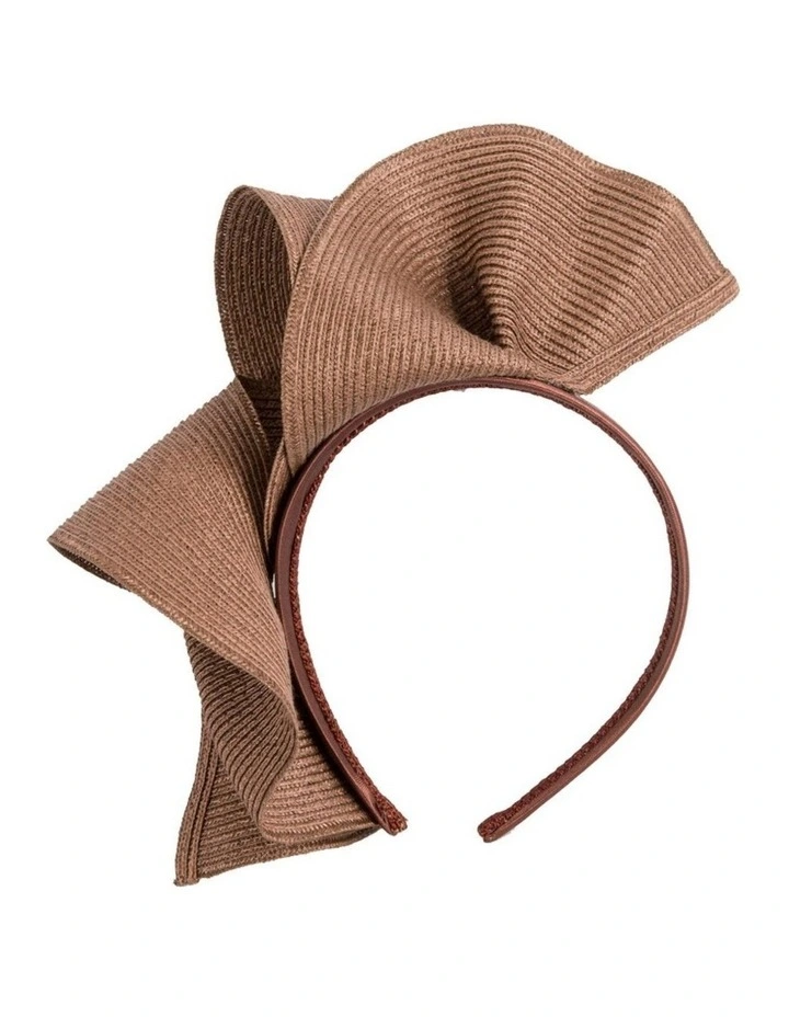 Max Alexander large coffee wave racing fascinator MA955CF image 1