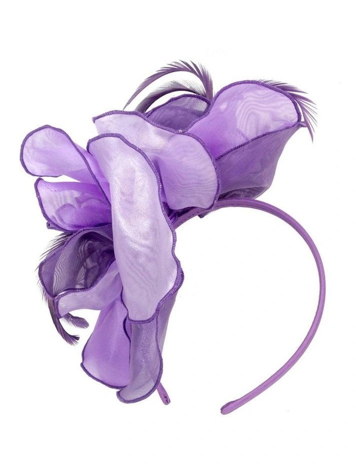Max Alexander lilac organza flower fascinator MA983PRLI image 1
