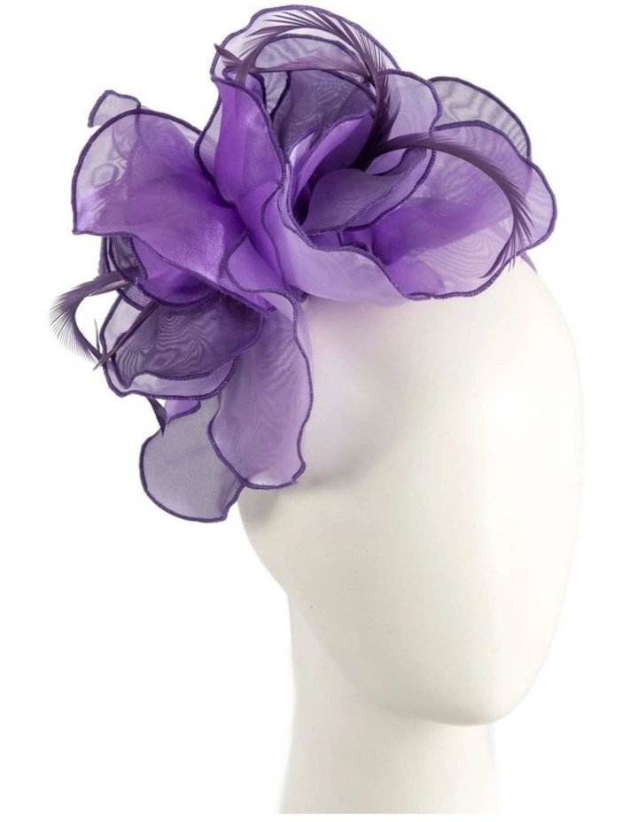 Max Alexander lilac organza flower fascinator MA983PRLI image 2
