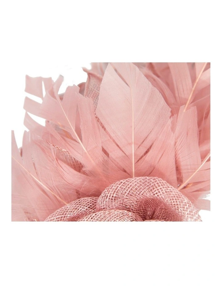 Max Alexander Dusty Pink Feather Fascinator MA940DP image 3