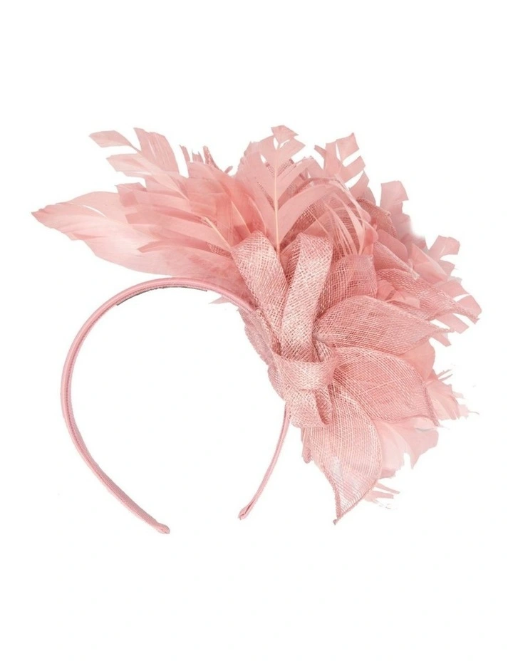 Max Alexander Dusty Pink Feather Fascinator MA940DP image 4