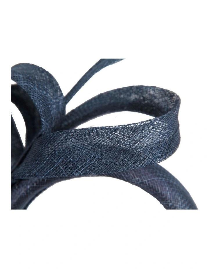 Max Alexander navy sinamay bow headband MA976N image 3
