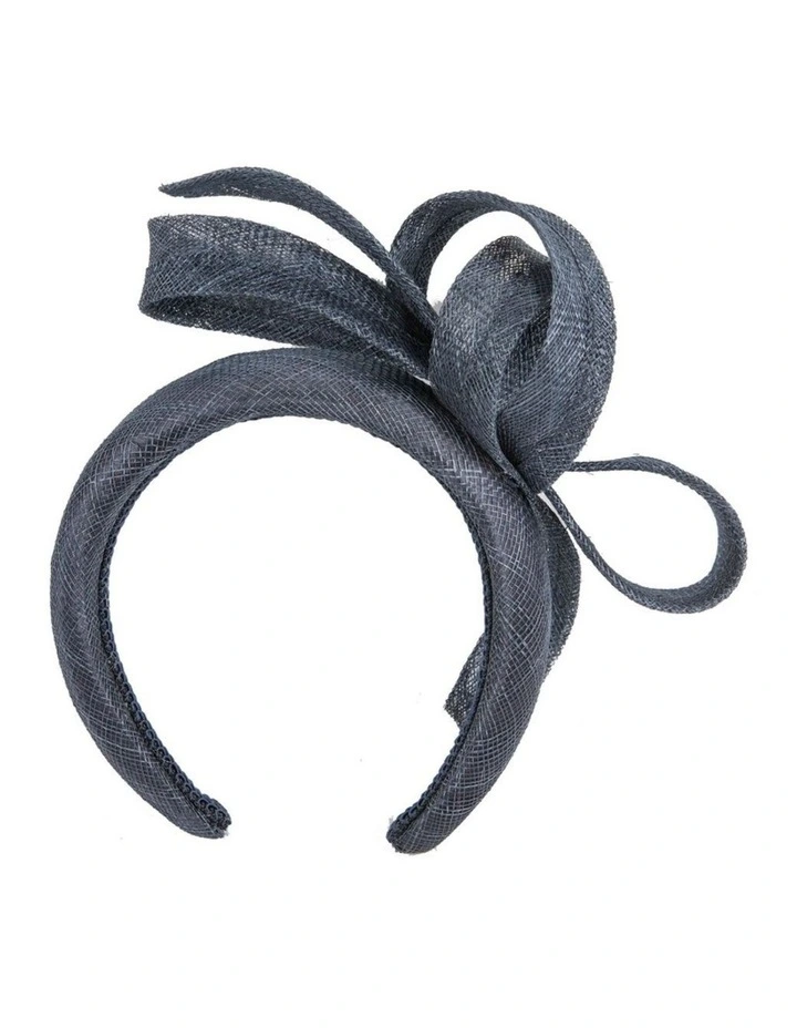 Max Alexander navy sinamay bow headband MA976N image 4