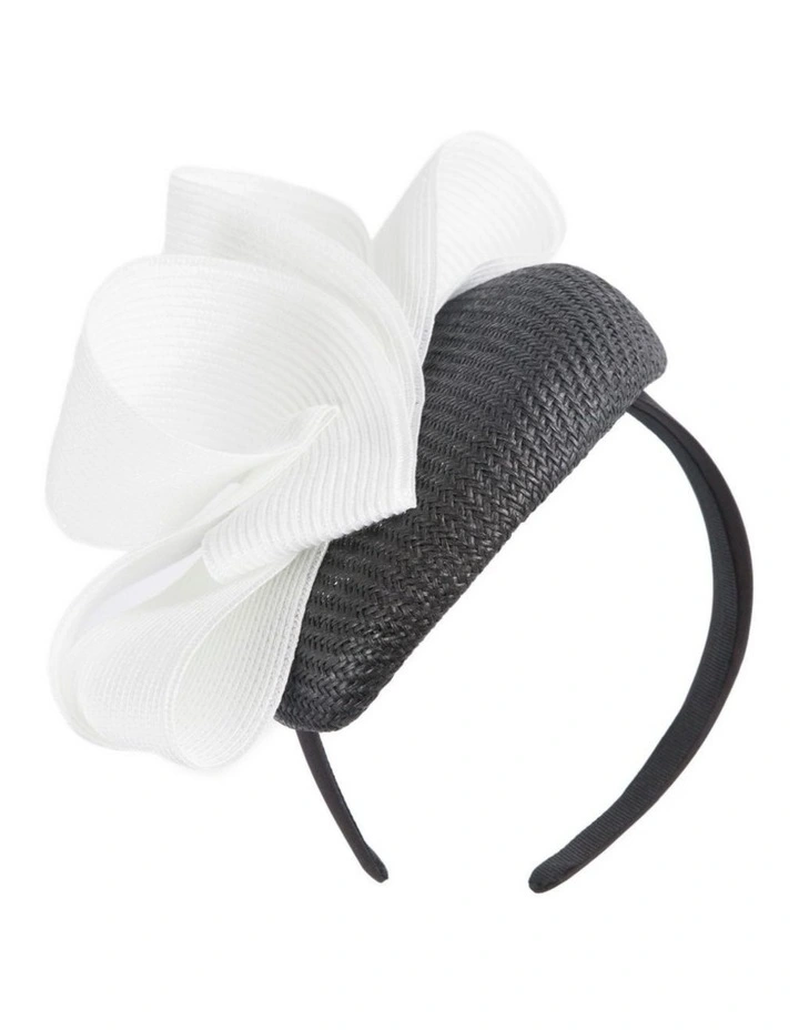 Black & White pillbox fascinator by Fillies Collection S286BW image 1