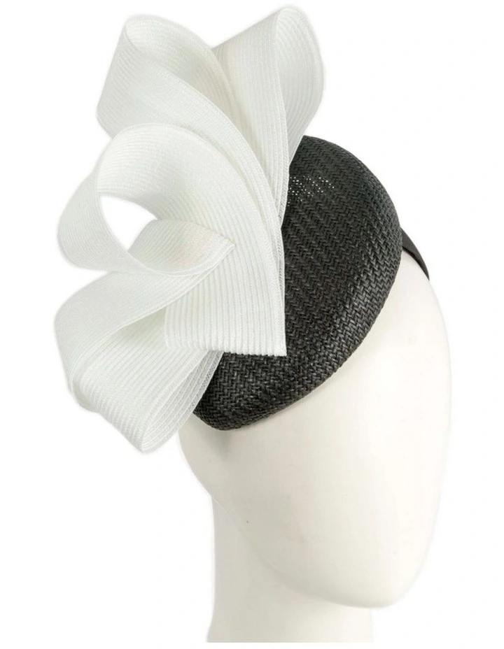 Black & White pillbox fascinator by Fillies Collection S286BW image 2