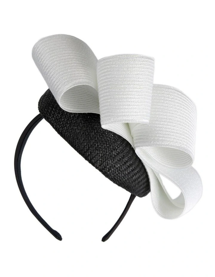 Black & White pillbox fascinator by Fillies Collection S286BW image 6