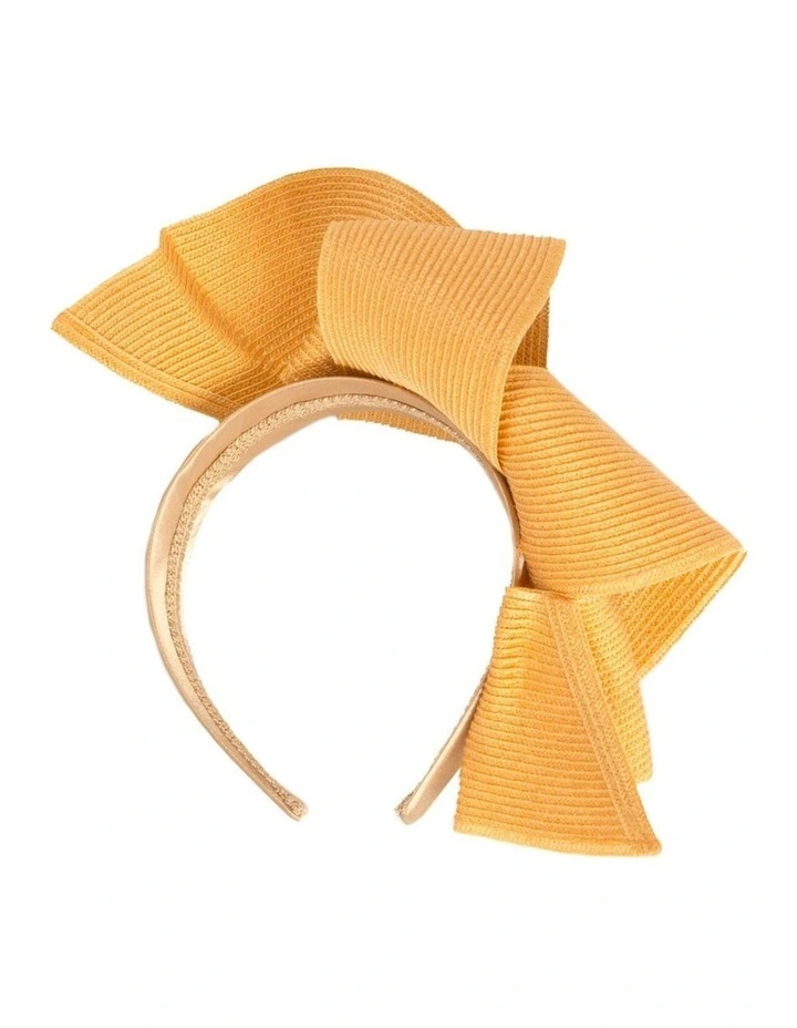 Max Alexander large mustard wave racing fascinator MA955MST image 4