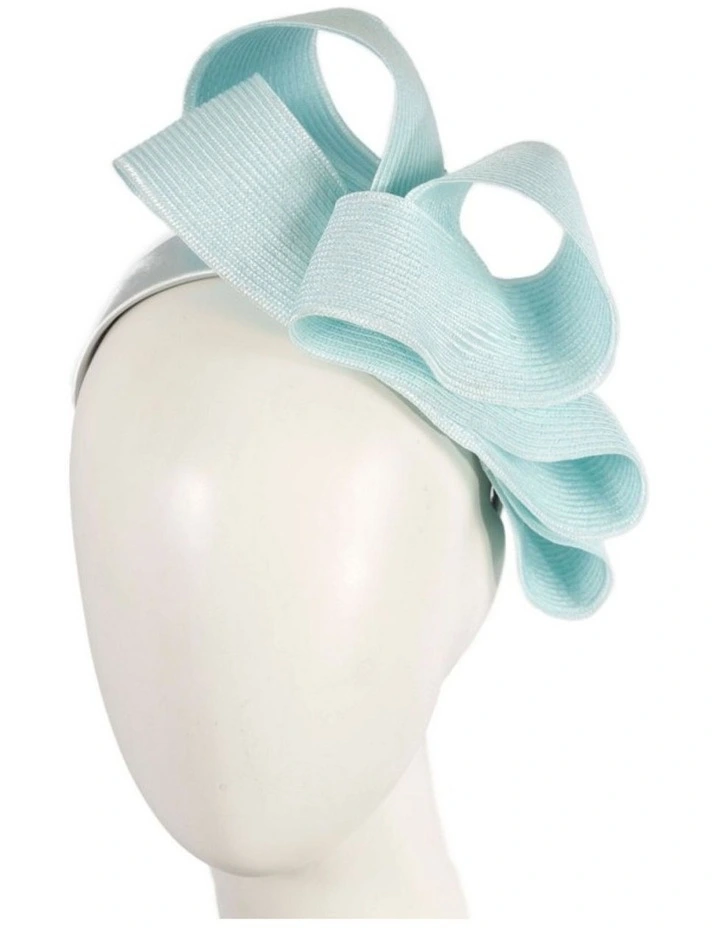 Max Alexander large light blue loops racing fascinator MA953LBL image 2