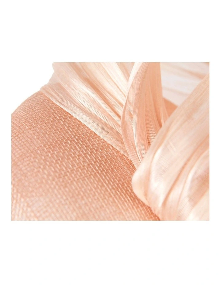 Fillies Collection blush pink silk abaca pillbox fascinator S307PI image 5