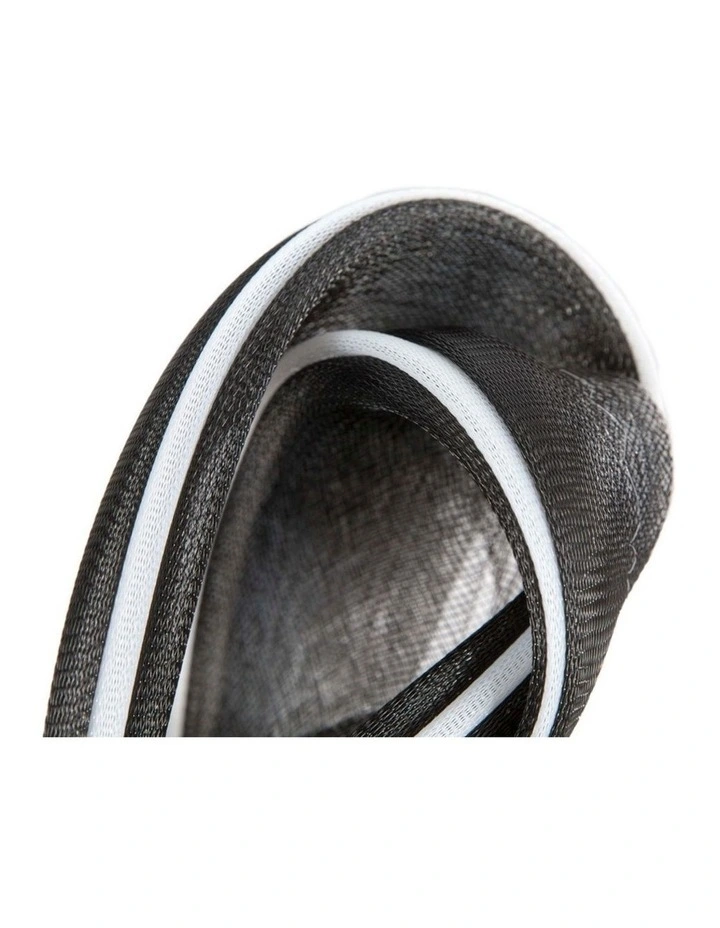 Black and White Crinoline Bow Fascinator by Fillies Collection S327BW image 3