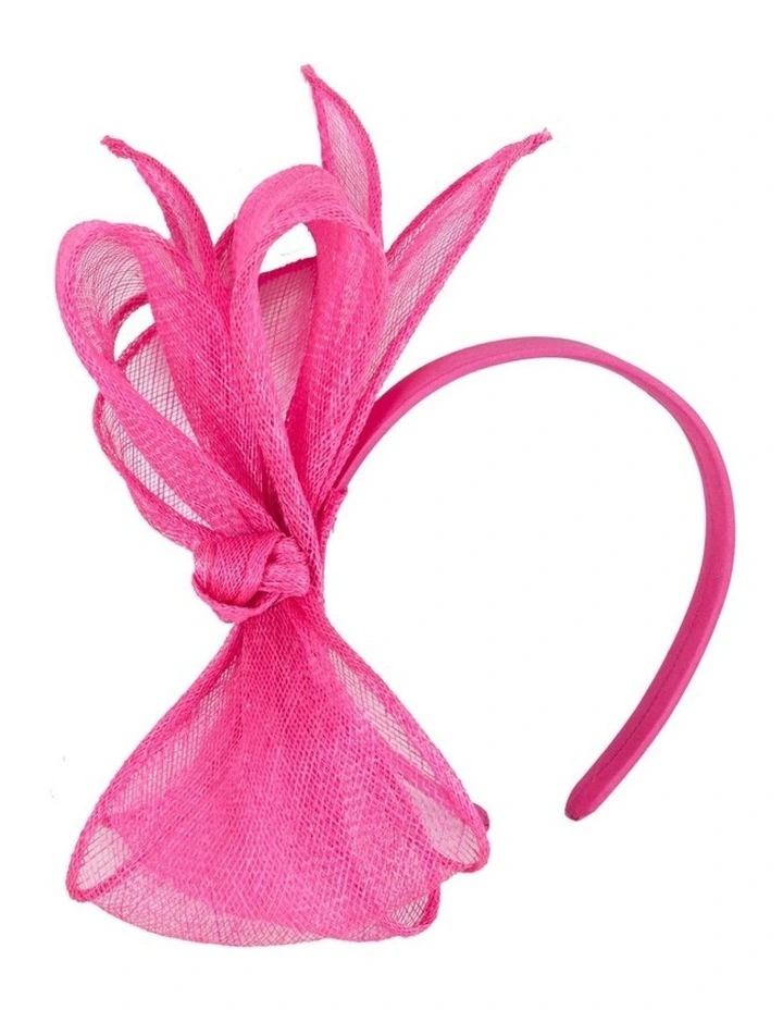 Max Alexander fuchsia sinamay bow fascinator MA950F image 1