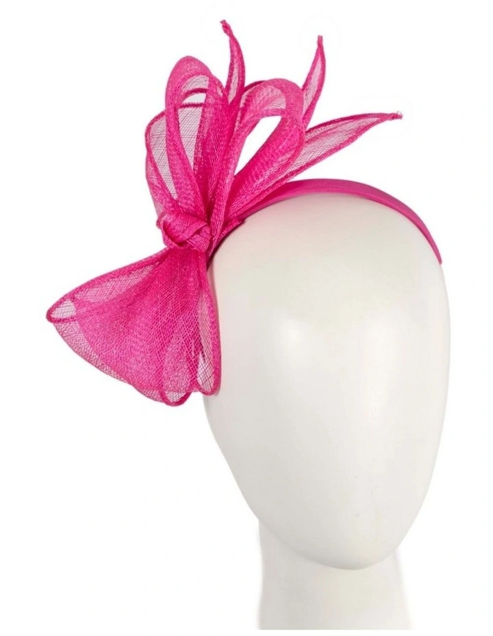 Max Alexander fuchsia sinamay bow fascinator MA950F image 2