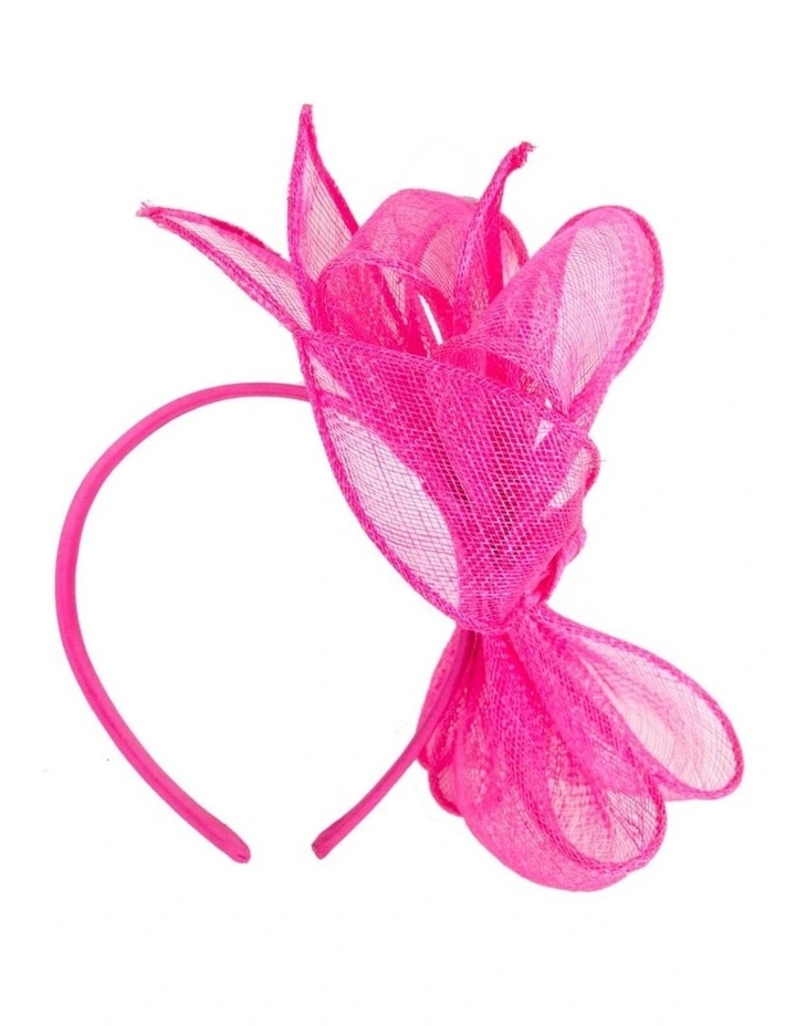 Max Alexander fuchsia sinamay bow fascinator MA950F image 4