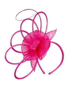 Max Alexander fuchsia sinamay fascinator MA970F
