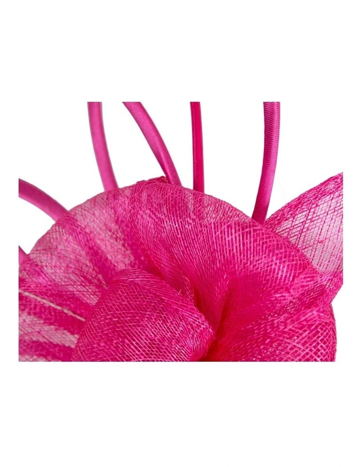 Max Alexander fuchsia sinamay fascinator MA970F image 3