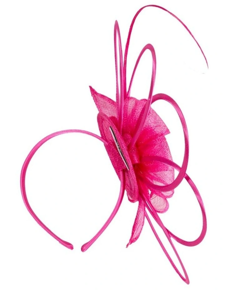 Max Alexander fuchsia sinamay fascinator MA970F image 4
