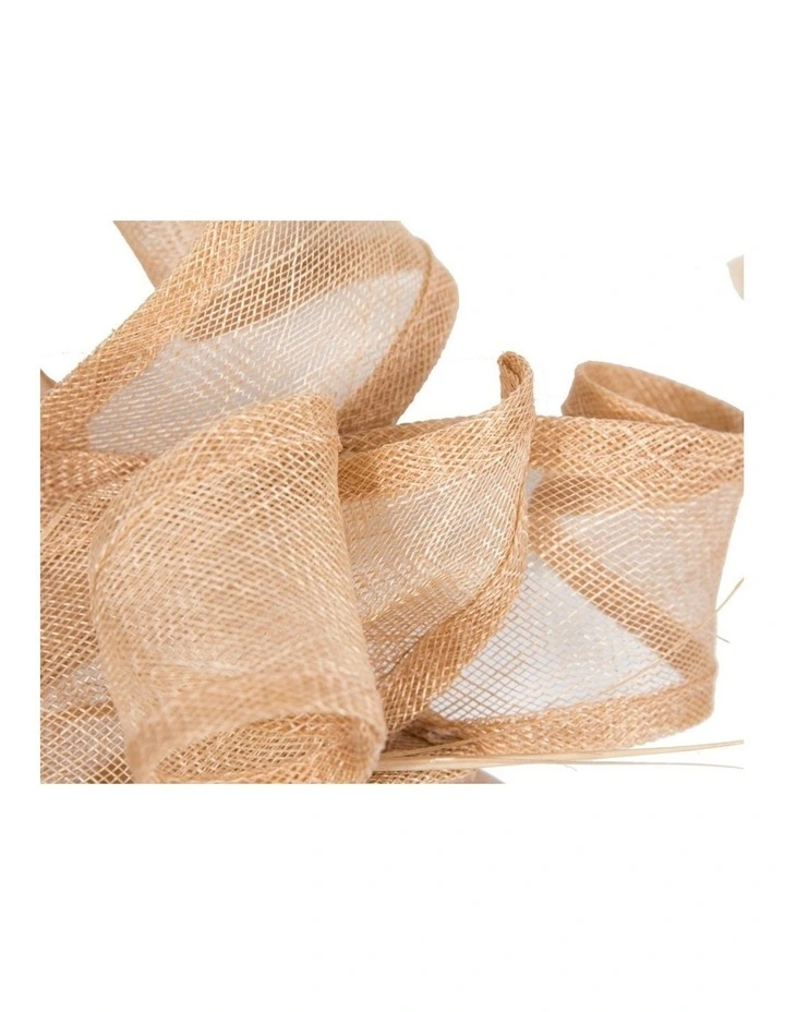 Max Alexander Large Nude Sinamay Fascinator MA931 image 3
