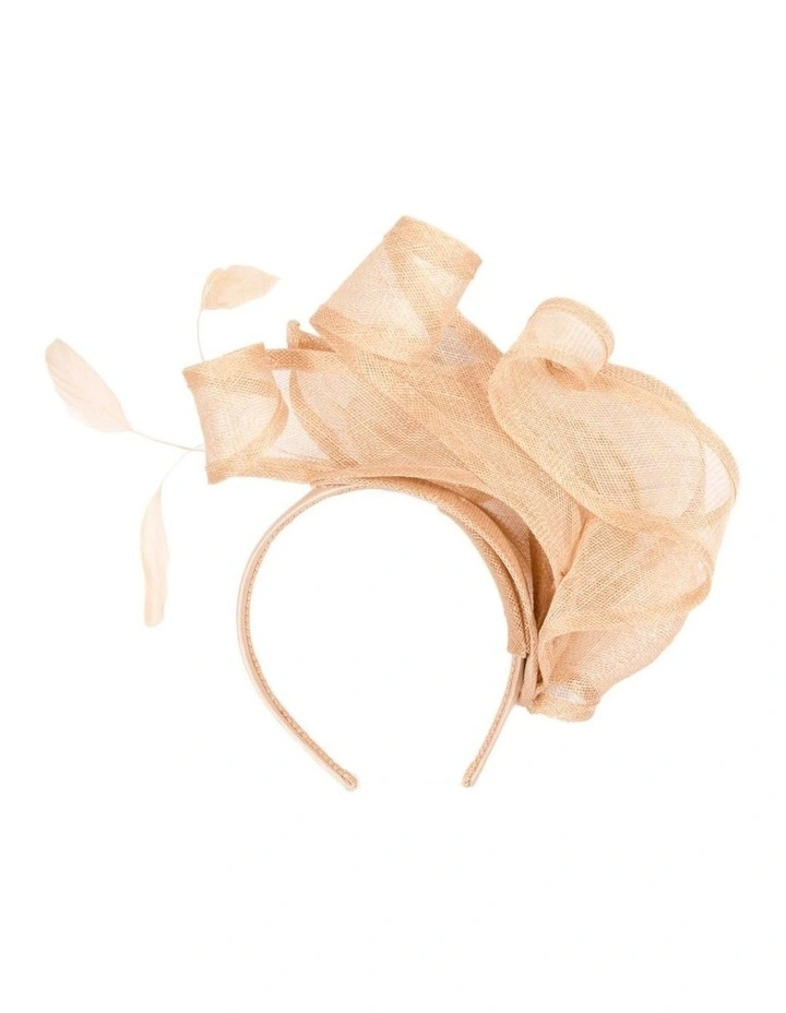 Max Alexander Large Nude Sinamay Fascinator MA931 image 4