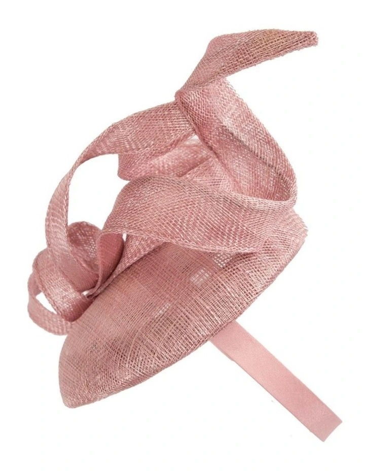 Max Alexander sculptured dusty pink sinamay fascinator MA916DP image 3