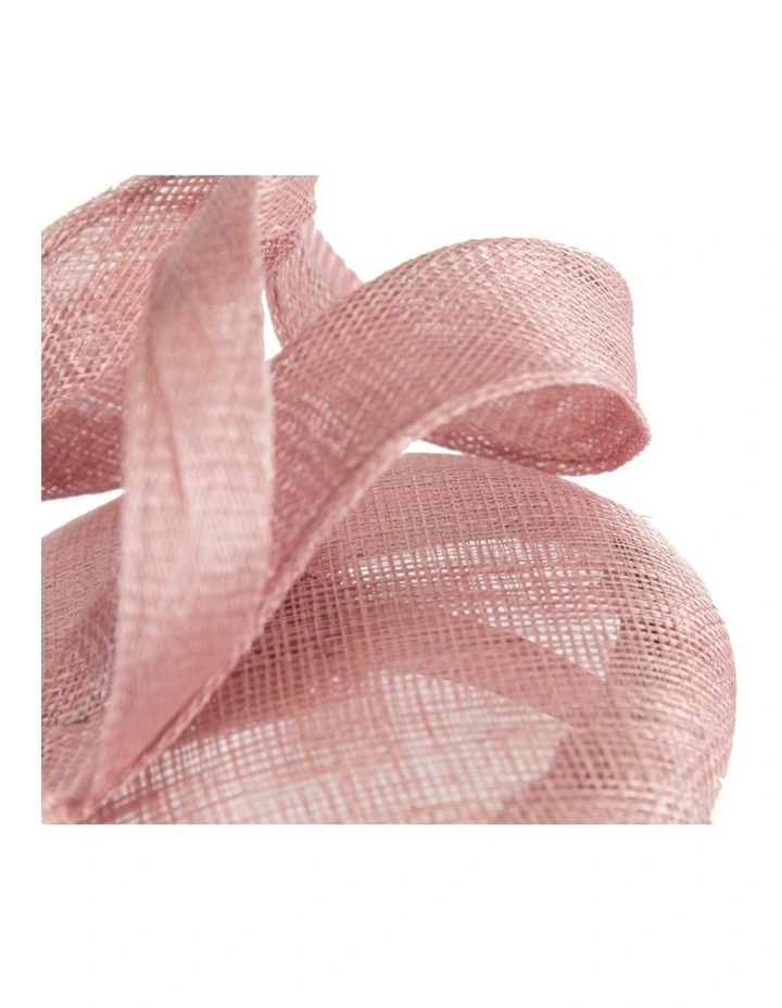Max Alexander sculptured dusty pink sinamay fascinator MA916DP image 5