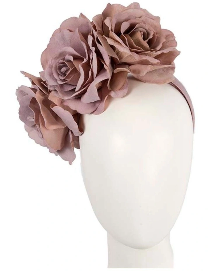 Max Alexander dusty pink flower headband fascinator MA935DP image 2