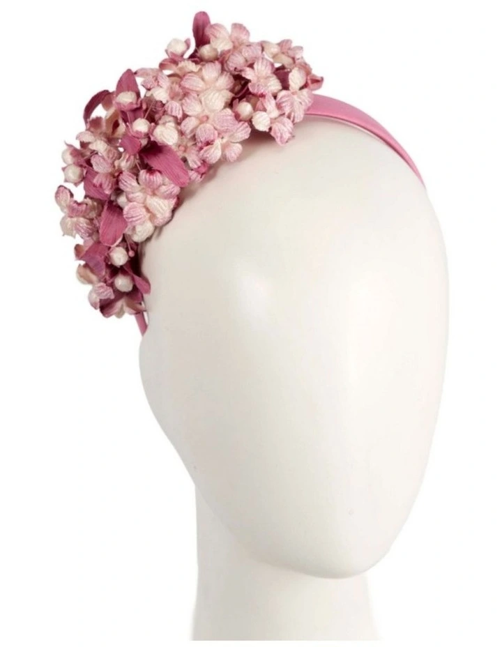 Max Alexander Pink Flower Fascinator Headband MA942PI image 2